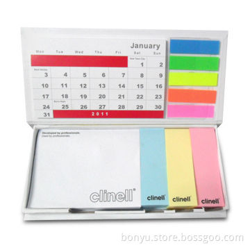 Memo pad, more useful in office and school to remark, with hard cover